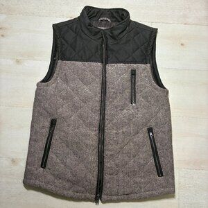 Antique Brown Wool Blend Vest Size Large